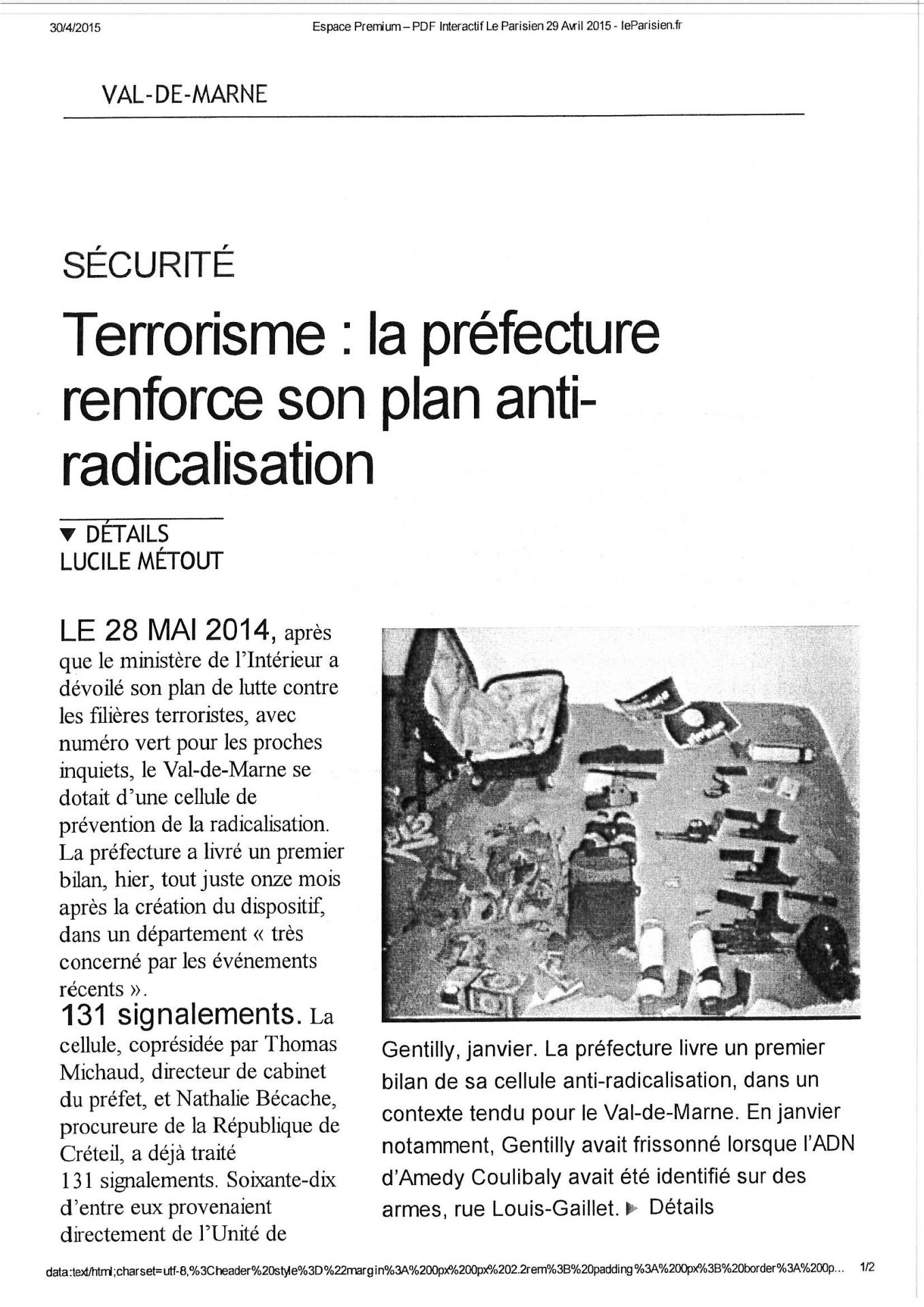 Le parisien 2015 04 29 terrorisme page 5